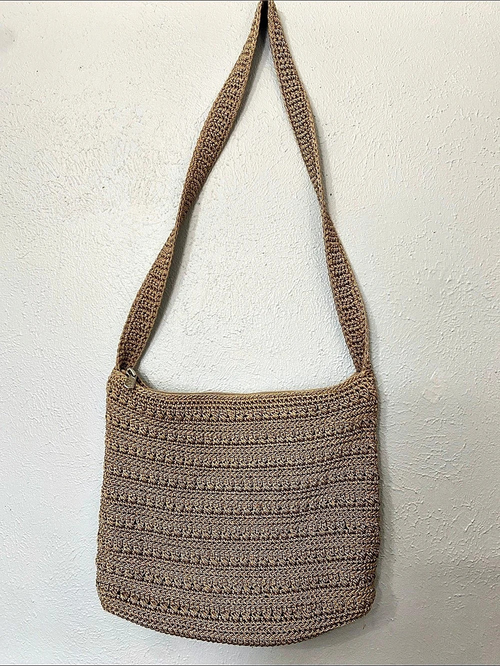 The Sak
Women's Lumi Crochet Small Crossbody Handbag Tan